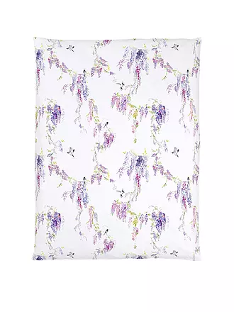 CHRISTIAN FISCHBACHER | Satin Deckenbezug PURPLE RAIN 140x200cm Weiss/Lila | 